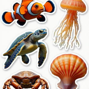 Sea Life  - Sticker Sheet v6